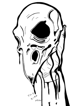 The Bird Head- Original Art Print (8.5x11 in)